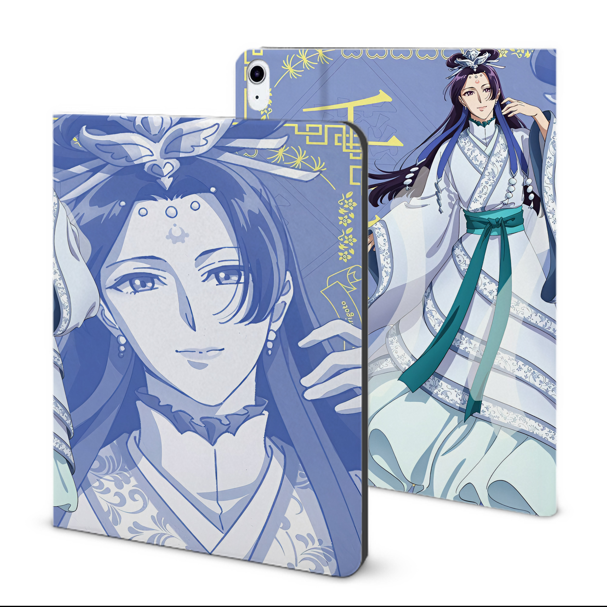 （画像用） 薬屋のひとりごと The Apothecary Diaries IPad ケース ブック型 PUレザー TPU 耐衝撃 軽量 薄型 ペン収納なし 全面保護 IPad 各モデル対応